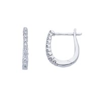 Earrings Babila Milano Woman For You in White Gold Diamante 0.25 Ct 270632BB - 270632BB